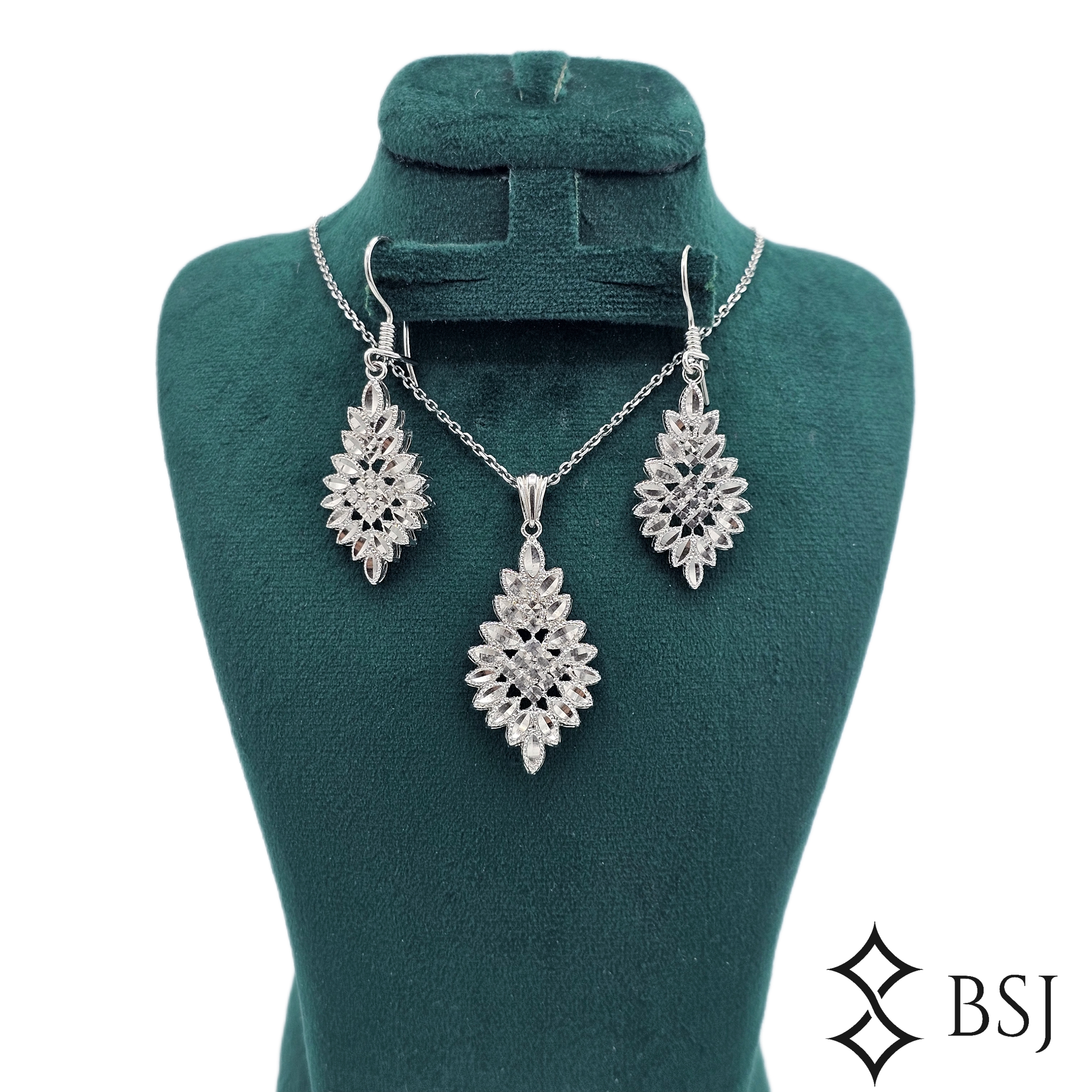 نیمست نقره GM105 تراش بدون نگین | شیک زنانه، دخترانه و مناسب عروس