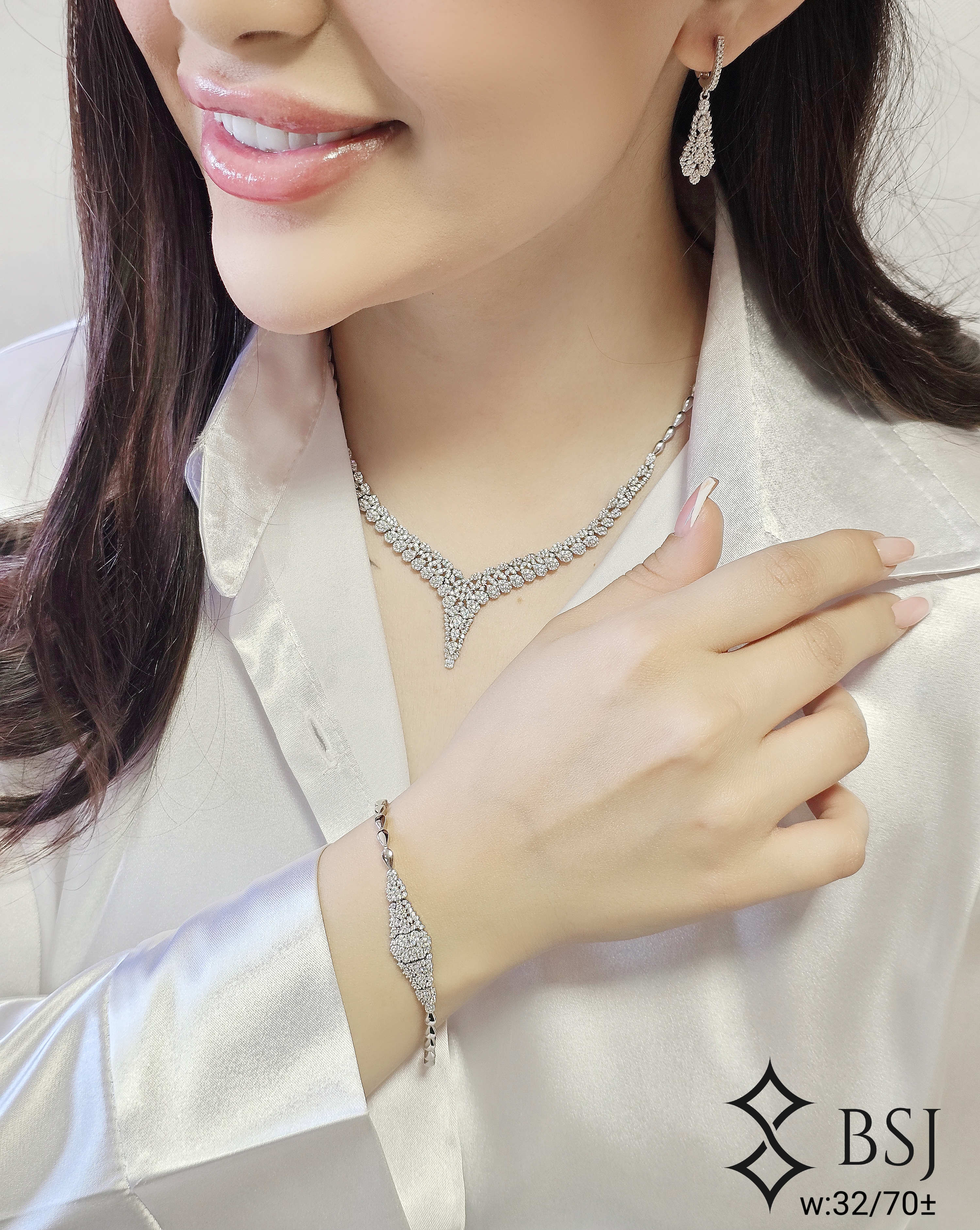 سرویس نقره زنانه مدل GT200 طرح برلیان | طراحی مدرن و شیک
