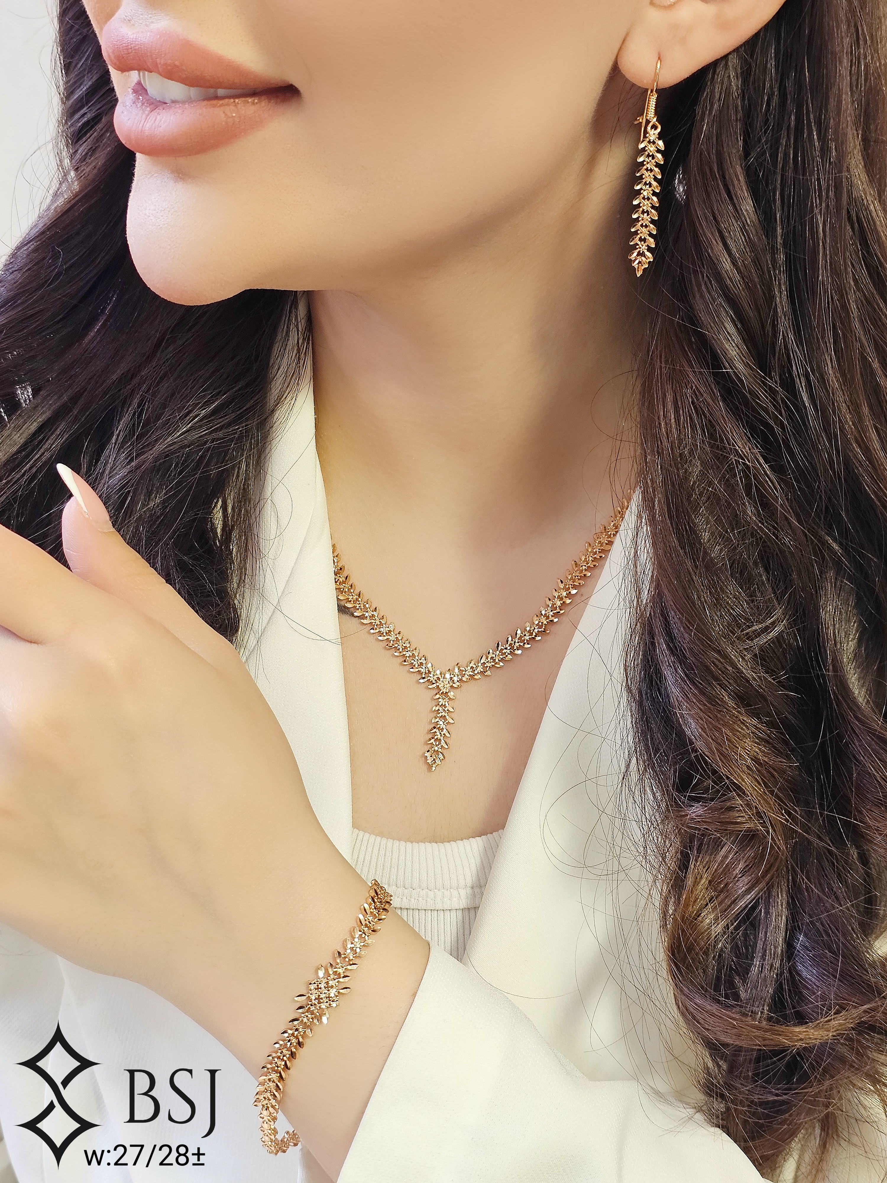 سرویس نقره GT123 نقره ونوس با تراش بدون نگین – درخشندگی آینه‌ای و ظاهر کاملاً مشابه طلا